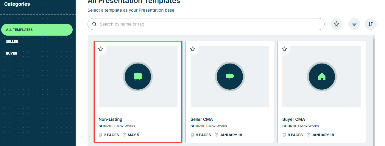 Non Listing Template Choice.png